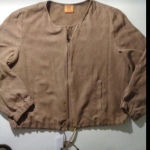 Ruby Rd Cropped faux suede Jacket